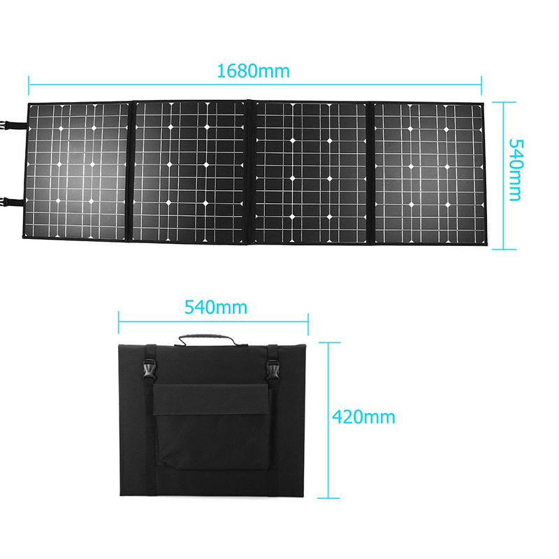 Foldable 100 160 200 Watt Solar Panels For Rv Camping 100w 160w 200w Tragbare Solarpaneele Paneles solares portatiles