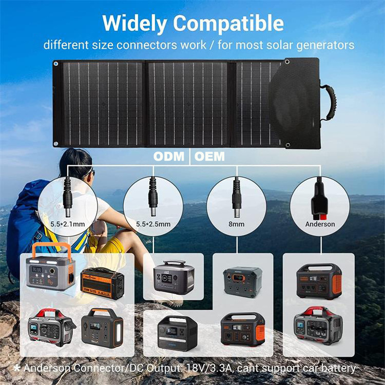 WTL Monocrystalline Para Casa 100W 400W 500W 700W 550W Foldable Paneles Solares System Kits Portable Flex Flexible Solar Panels