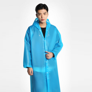 Hot Sale Custom Logo Long Raincoat EVA Mens Rain Coat