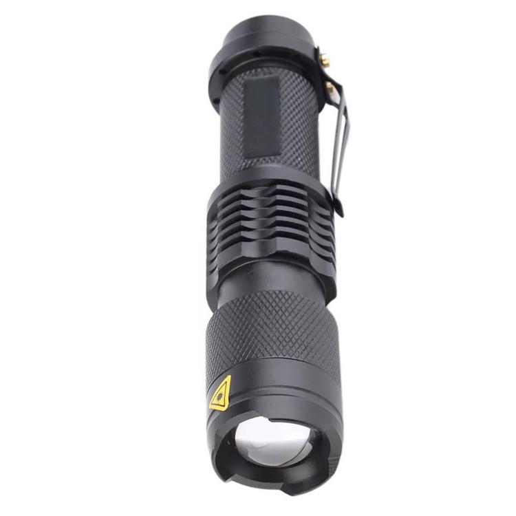 Rechargeable Zoomable Mini Torch,Focus adjustable Mini Led tactical flashlight with clip