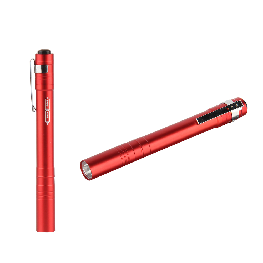 LED Penlight Pocket Pen Flashlight with Batteries Included