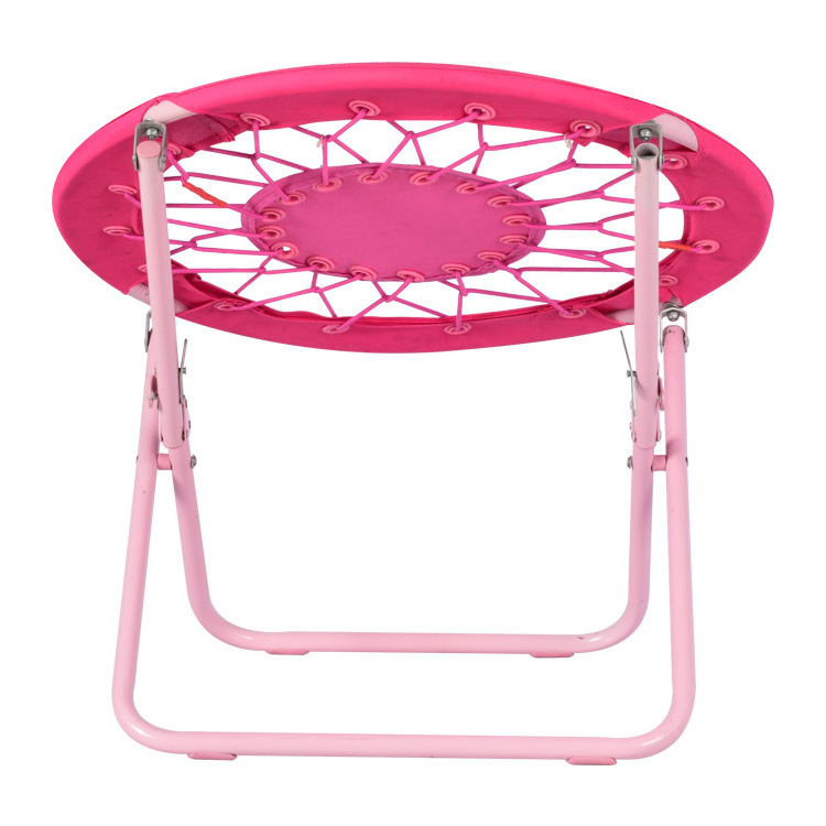 Portable Pink Cartoon Foldable Outdoor Beach Bungee Chair for Outdoor Furniture Use