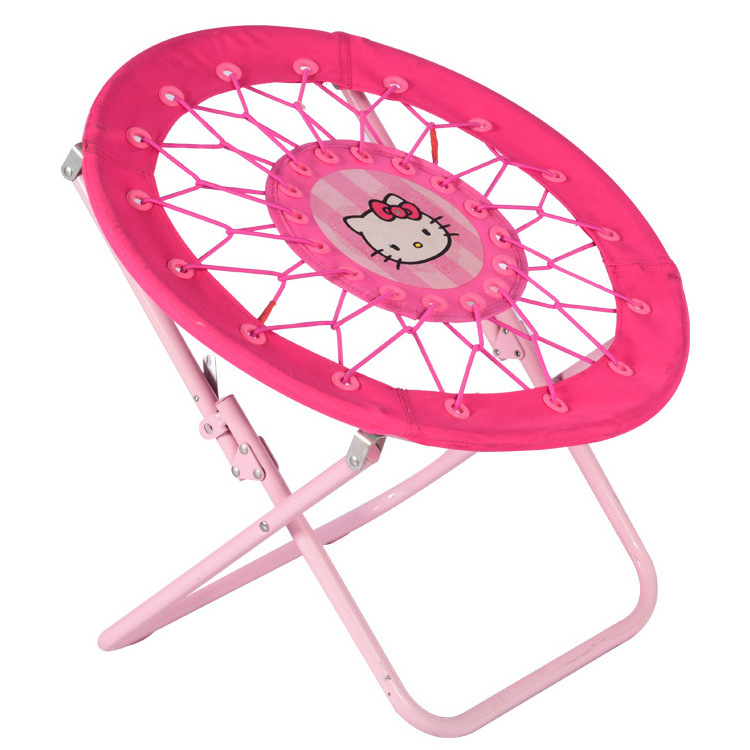 Portable Pink Cartoon Foldable Outdoor Beach Bungee Chair for Outdoor Furniture Use