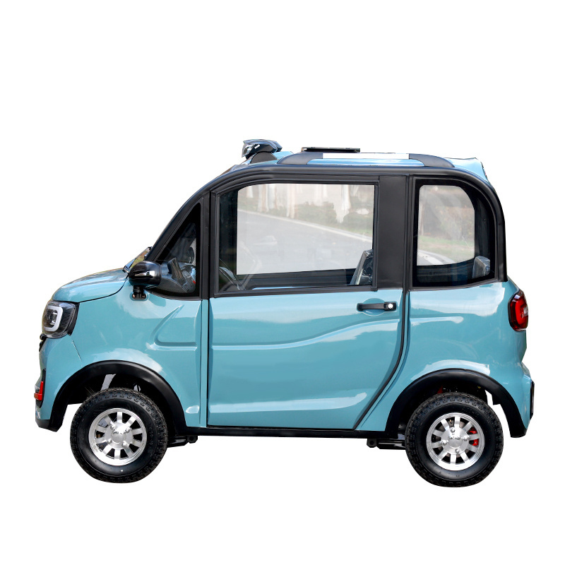 Mini Ev Car Electric Adults Vehicle Scooter Car Hot Sale Made in China Camera Light Metal Leather 4 Wheel Electric Car Single