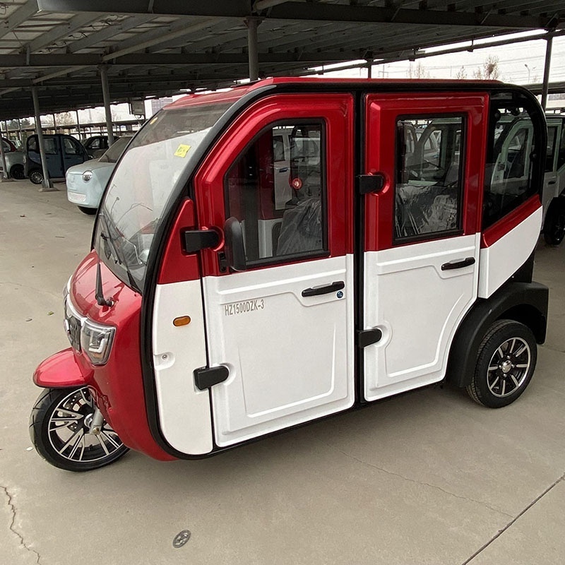 EEC Certificate Electric Tricycle Adult 60V Closed Enclosed Electric Vehicle 3 Wheel Enclosed E Car Bike Enclosed