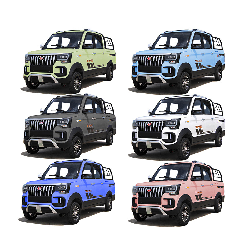 Electric Long Endurance Mini Electric Pickup Truck for Sales Camera Light Metal Leather 4 Wheel Electric Car Single Customized