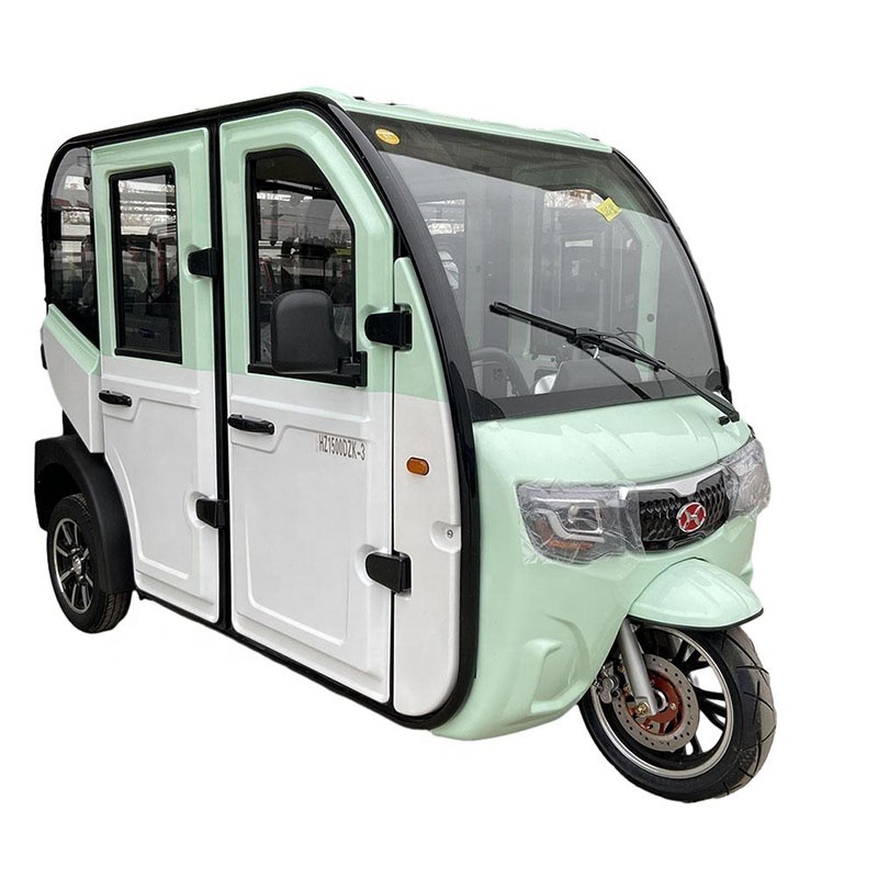 EEC Certificate Electric Tricycle Adult 60V Closed Enclosed Electric Vehicle 3 Wheel Enclosed E Car Bike Enclosed