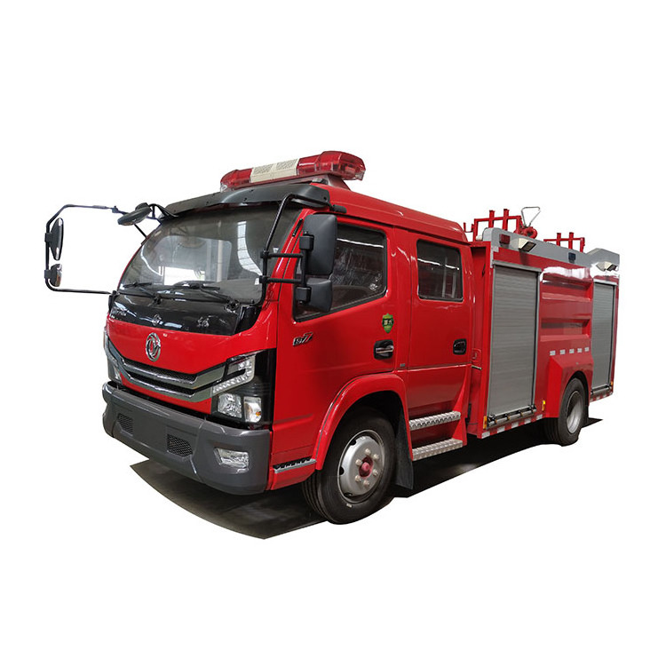 China trade Dongfeng Emergency vehicle 4 door double cabin 6 seat 7m 5 tons water tanker fire trucks