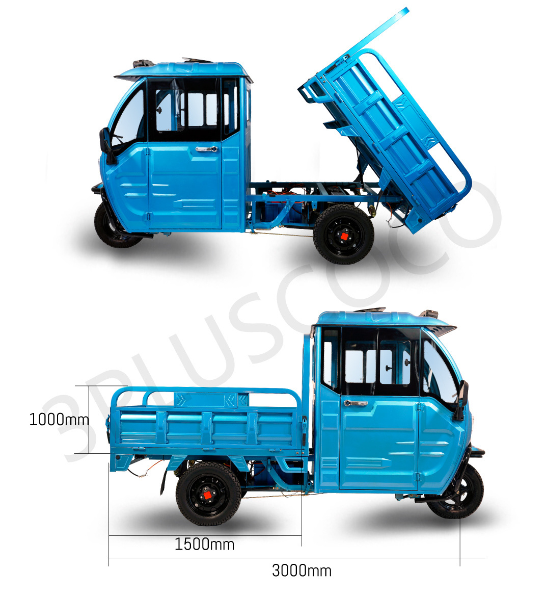 Three Wheels Electric Cargo Tricycle Chinese Manufacturers Motorcycle for Adults 1000w