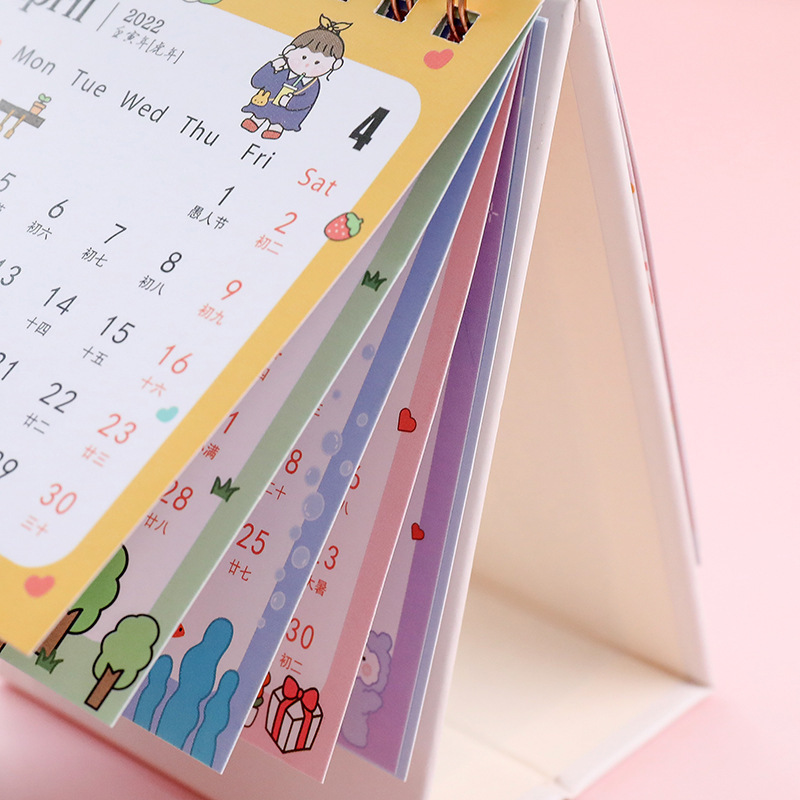 Cute Kawaii colorful kids advent desk fidget calendars