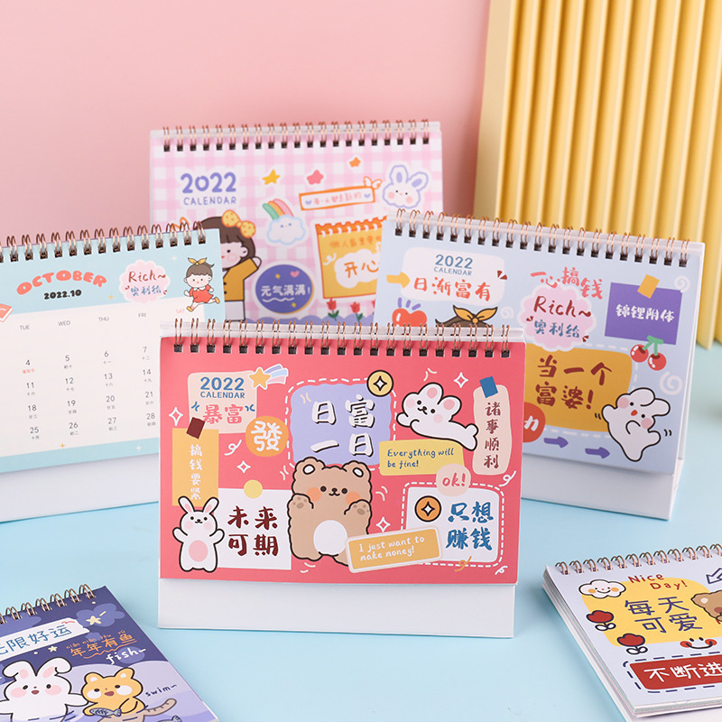 Cute Kawaii colorful kids advent desk fidget calendars