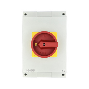 D12-100A 3P outdoor IP65 ac isolator disconnect switch 100 amp weatherproof rotary switch