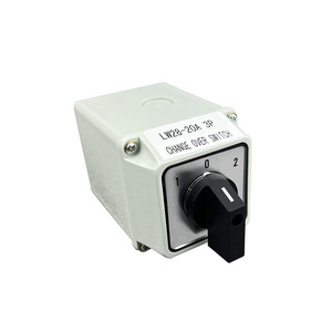 LW28-20A 1-0-2 waterproofgrey outdoor IP65 waterproof isolator switch /lw26 20 cam switch rotary