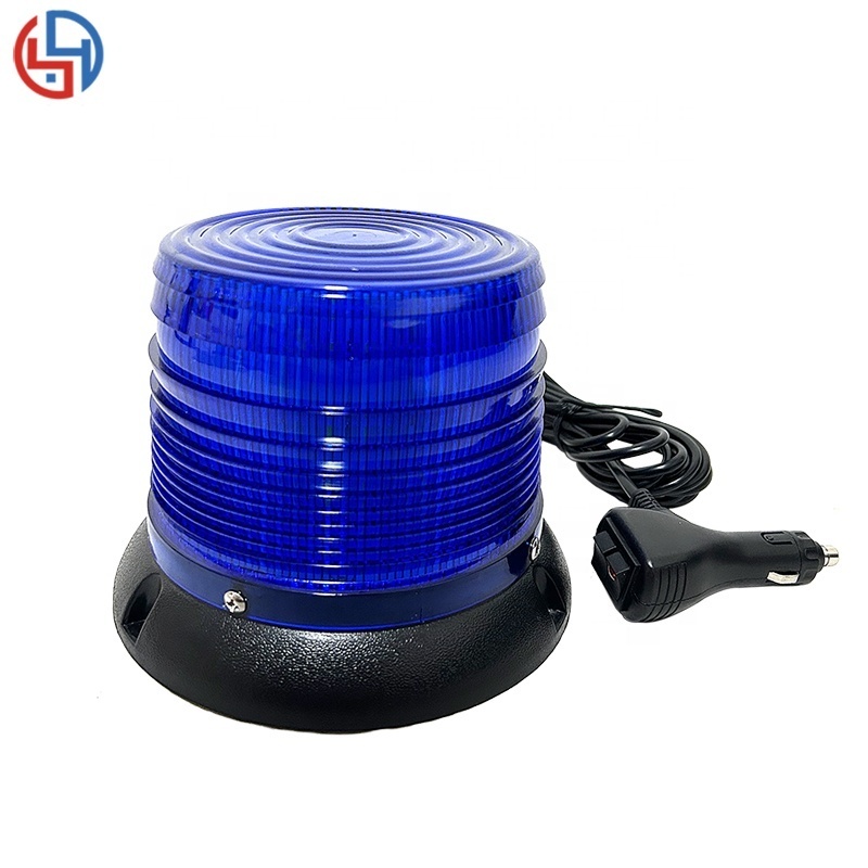 dc12-24v tractor led rotating beacon amber led rotating flashing beacon warning light led emergency lights small flat beacon