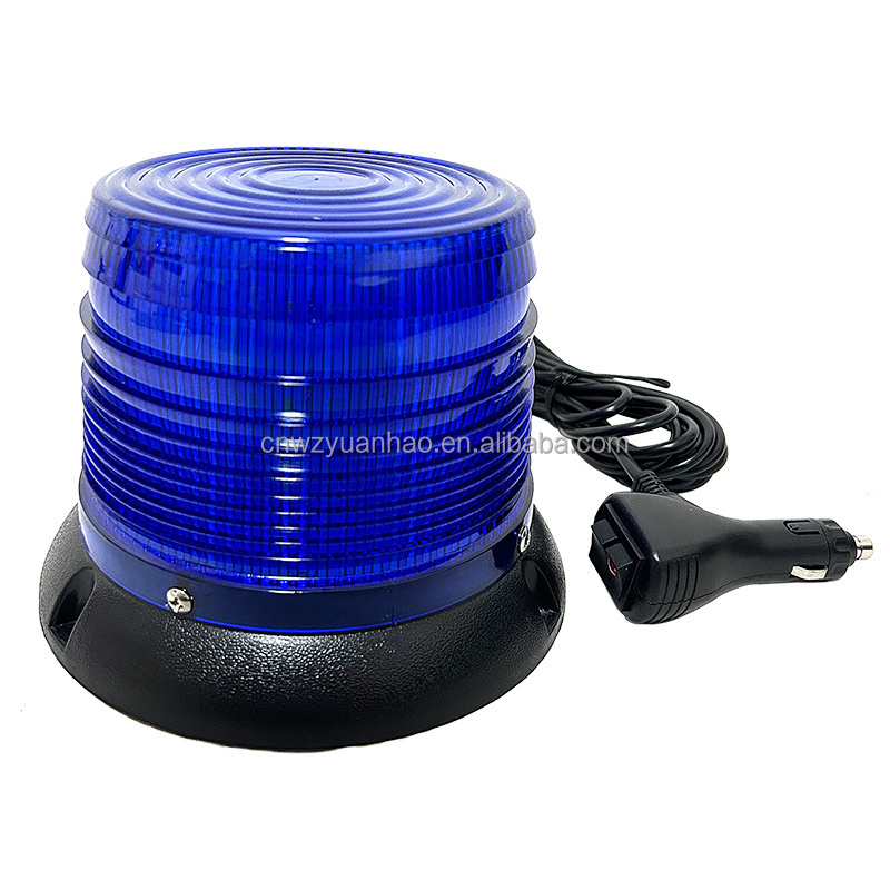 dc12-24v tractor led rotating beacon amber led rotating flashing beacon warning light led emergency lights small flat beacon