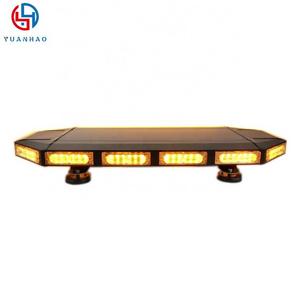 84W Amber LED Mini Light Bar Waterproof Magnetic Roof Top Mount Emergency Strobe Warning Flashing Light Bar for Trucks forklift