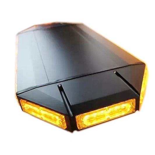 84W Amber LED Mini Light Bar Waterproof Magnetic Roof Top Mount Emergency Strobe Warning Flashing Light Bar for Trucks forklift