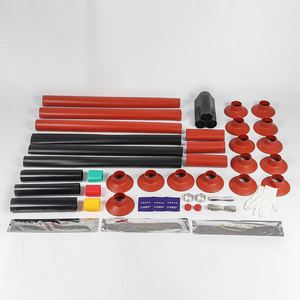 Outdoor three core heat shrink silicone rubber tube 8.7/15kv cable terminal kit heat shrink tube