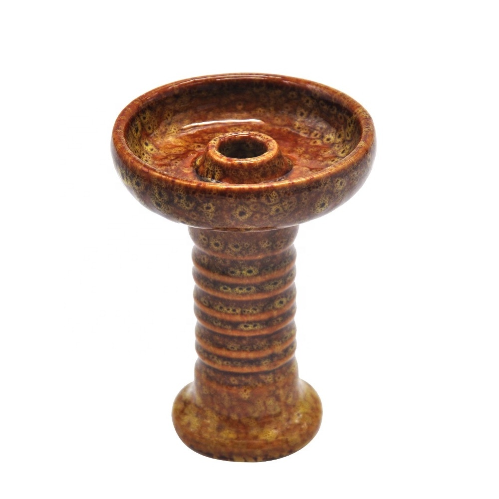 Different Color Clay Ceramic Smoking Pot Charbon Chicha Charcoal Holder For Oblako Shisha Hookah Set