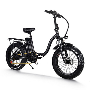 Factory Wholesale OEM ODM 20 x 4 inch Foldable Fat Snow Tire 10ah 15ah 20ah Electric Bike Customize Folding E-bike