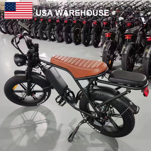 USA Warehouse Ouxi V8 Ebike 750W 48V motor bicycle 20*4inch beach cruiser 1000W electric dirt bikes