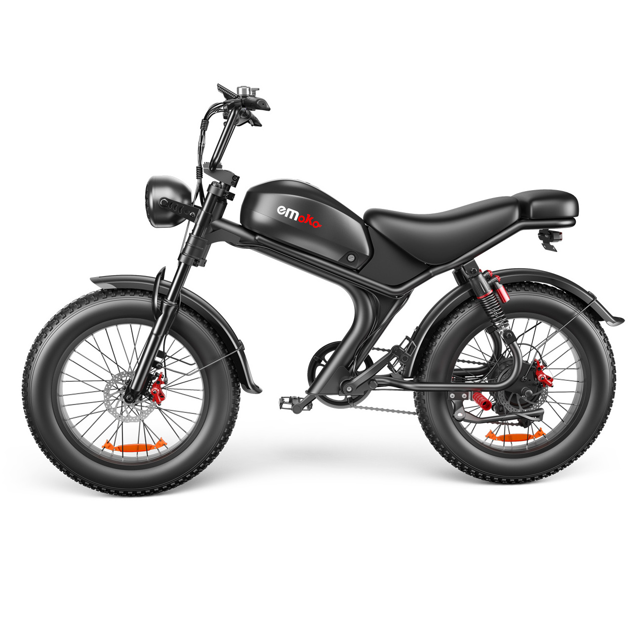 2 Seats Full Suspension 1000W Chopper Ebike 20*4inch Motorcycle Fat Tire USA Warehouse Electric Bikes