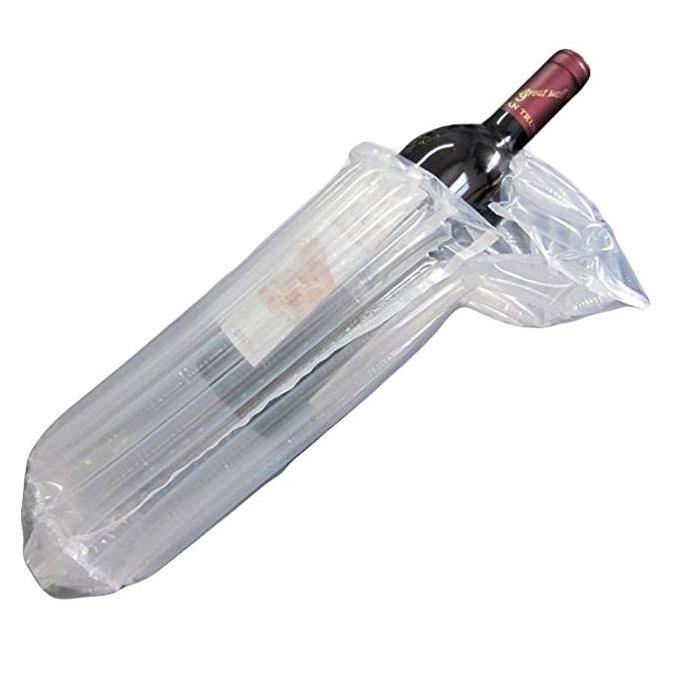 XCGS Wine protector bottle bag mailer transparent inflatable air bubble column bag wine bottle protectors