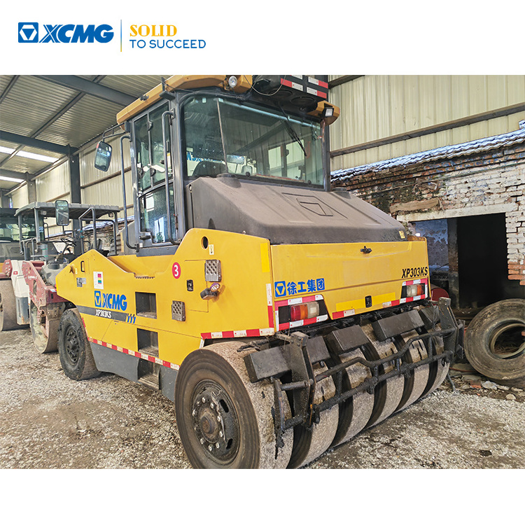 XCMG XP303 used road pneumatic tyre roller 30 ton hydraulic vibratory road roller compactor