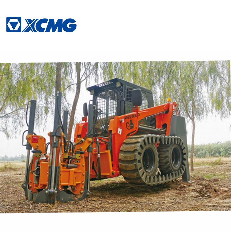 XCMG Official Skid Steer Wheel Loader Tree Spade Digger Removal Moving Machine