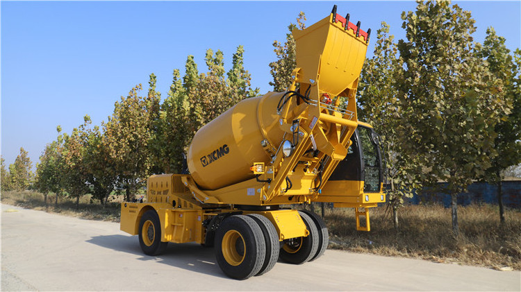 XCMG official SLM4000I self-loading concrete mixer 4m3 self loading concrete mixer truck