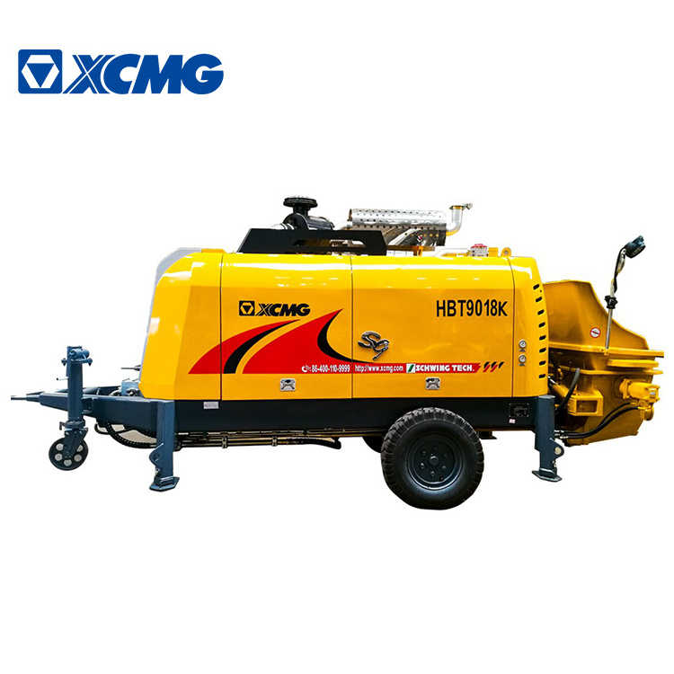 XCMG trailer concrete pump HBT9018K used concrete pump machine for sale