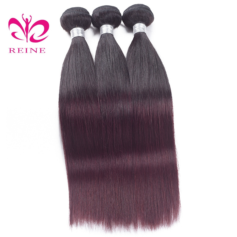 REINE fast shipping cheap virgin human hair extension 1b 99j weft wholesale price japan elgon hair color