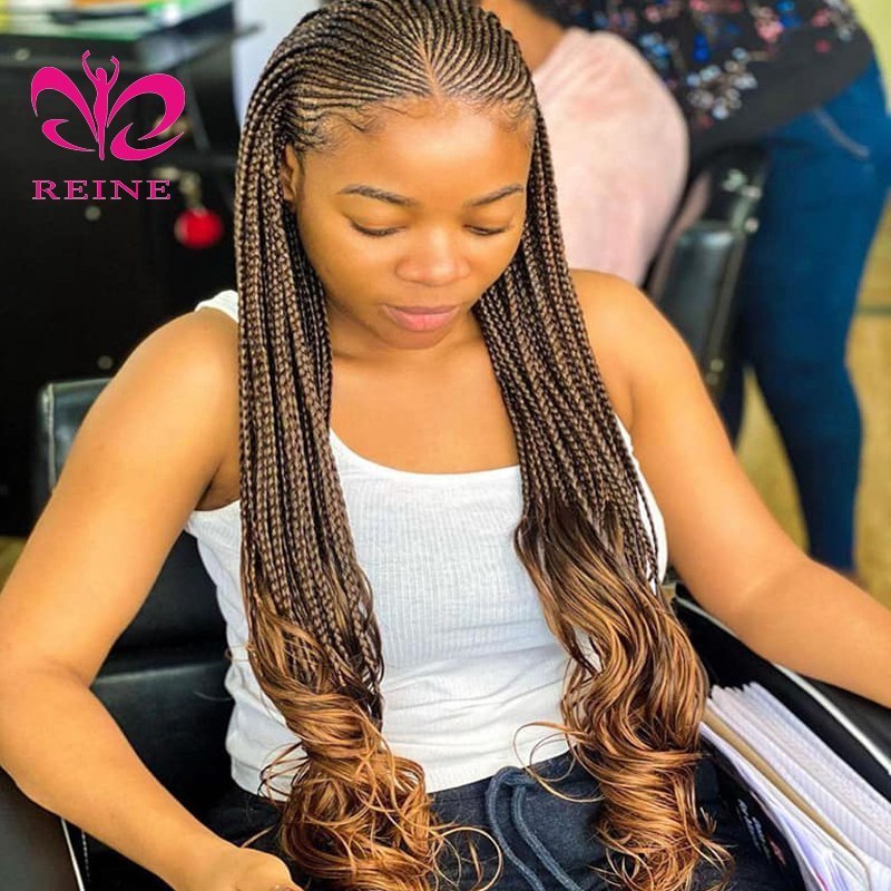 Crochet braids hair extension 14inch 24inch 150gram yaki silk Wavy box braid synthetic French spiral deep curl braiding hair