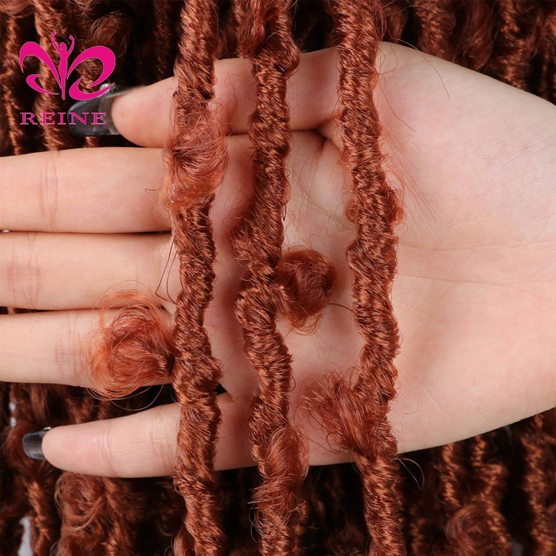 Butterfly Locs Crochet Hair Dreadlocks Meche Faux Locks Crochet Hair Braids Extensions Soft Locks Curly Braid Synthetic Hair