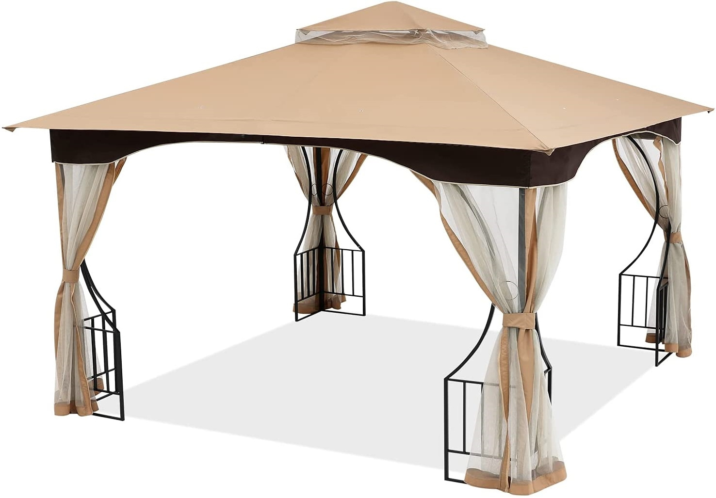 High Quality Morden BBQ Party  Polycarbonate Roof  Luxury Aluminium PC top Garden Outdoor Gazebos