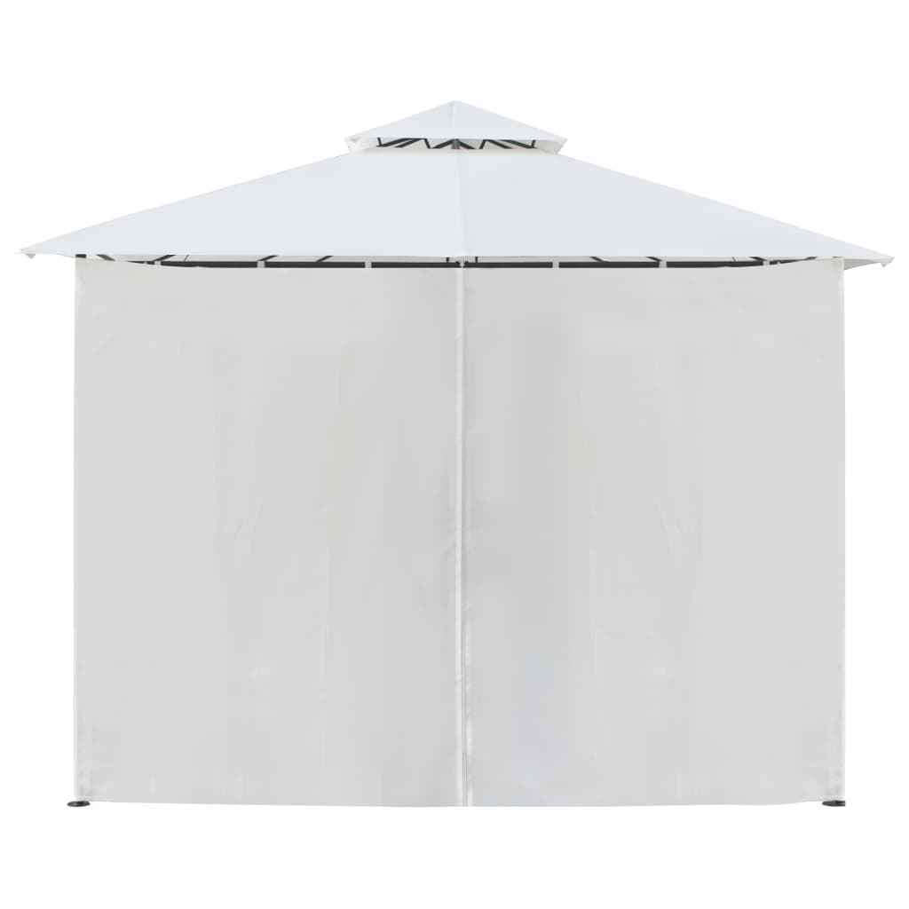 Hot sale luxury garden canopy cover backyard gazebo outdoor with rot aluminum proof curtain