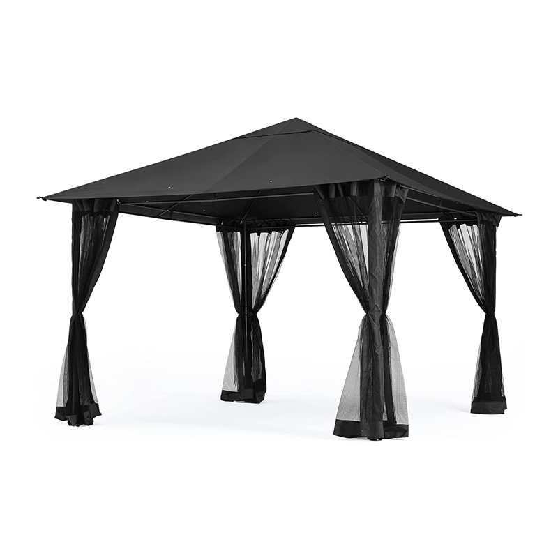 Lawn Garden Backyard and Deck 10x10 FT Outdoor Patio Gazebo Canopy with Mosquito Netting