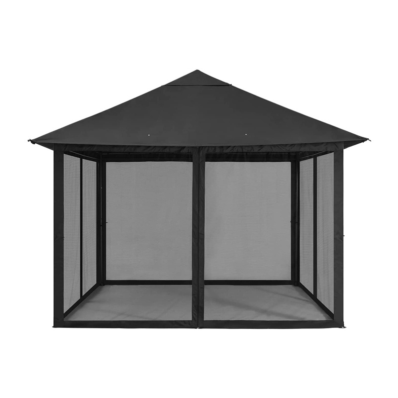 Lawn Garden Backyard and Deck 10x10 FT Outdoor Patio Gazebo Canopy with Mosquito Netting