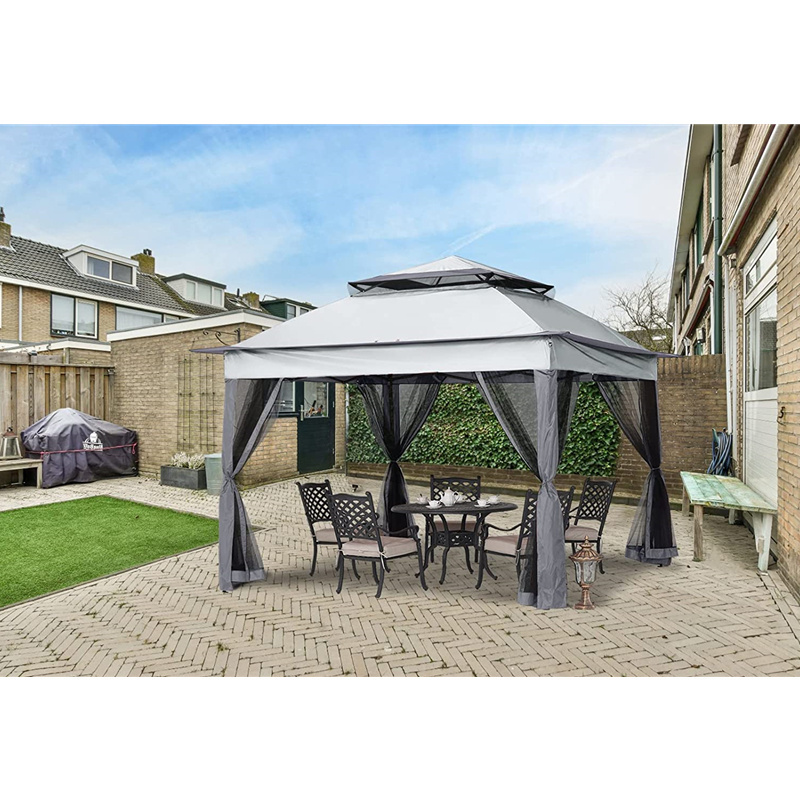 10x10 Outside Garden Tent Gazebo Outdoor with Mesh Walls