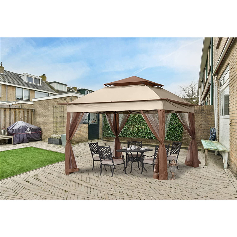 Outside Garden Furniture Waterproof Patio Gazebo Outdoor Pop Up Gazebo with Mesh Walls