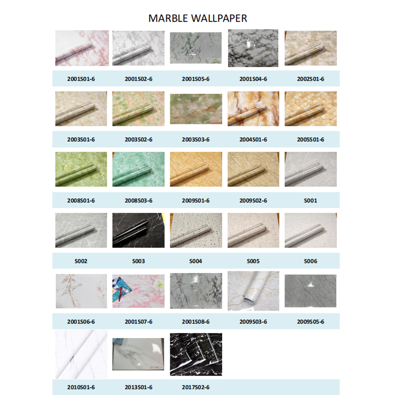 Thick PVC Marble Sheet Peel and Stick Stone Kitchen Wall Wallpaper Sticker 3D Wallpaper Home Decoration