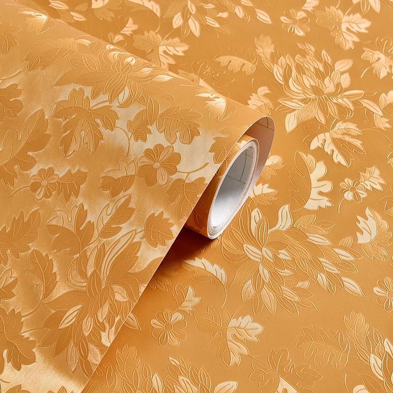 3D Luxury PVC Floral pattern Vinyl Wallpaper European Style Flower Wall Covering Peel&Sticker Wall Paper for Home Decoration