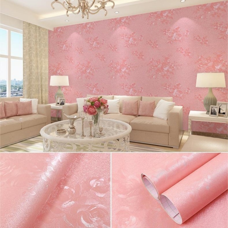 Soft Wall Panels Kids Room Papier Peint Rose Bedroom Peel And Stick Wallpaper