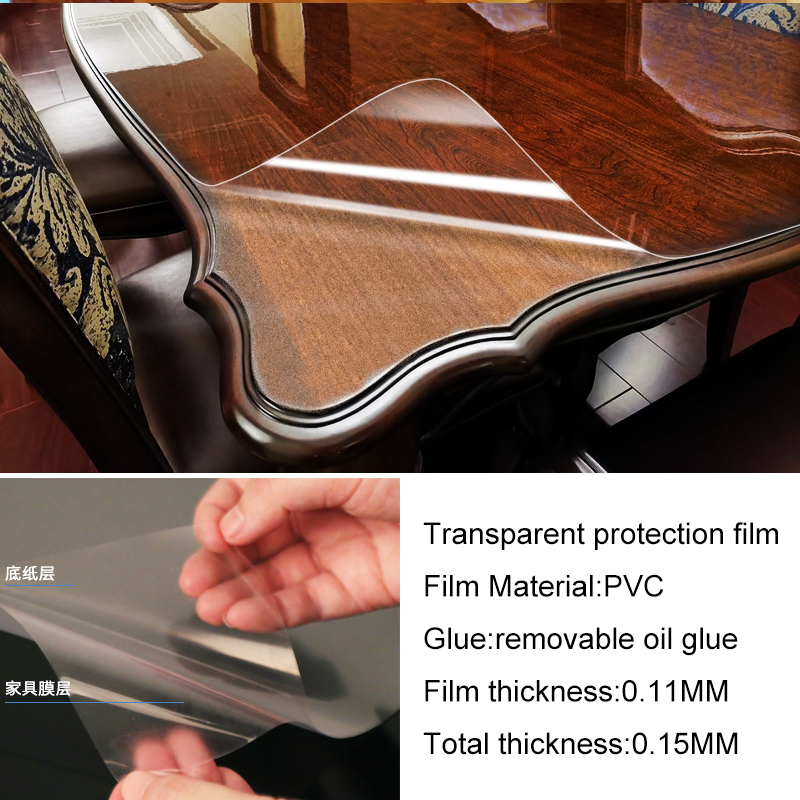 Countertop Protective Film Transparent Removable Glue Oil-Proof Contact Paper for Kitchen Backsplash Protector Furniture Surface