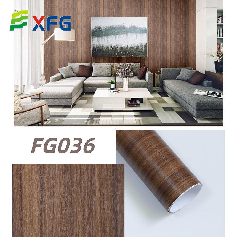 BSCI pvc stretch ceiling fresh-keeping melamine paper pvc foil decorative films roll for door/furniture/cabnet/school/hotel