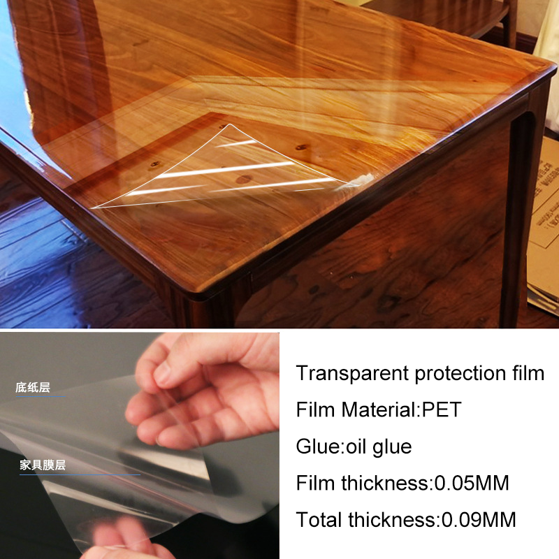 Countertop Protective Film Transparent Removable Glue Oil-Proof Contact Paper for Kitchen Backsplash Protector Furniture Surface