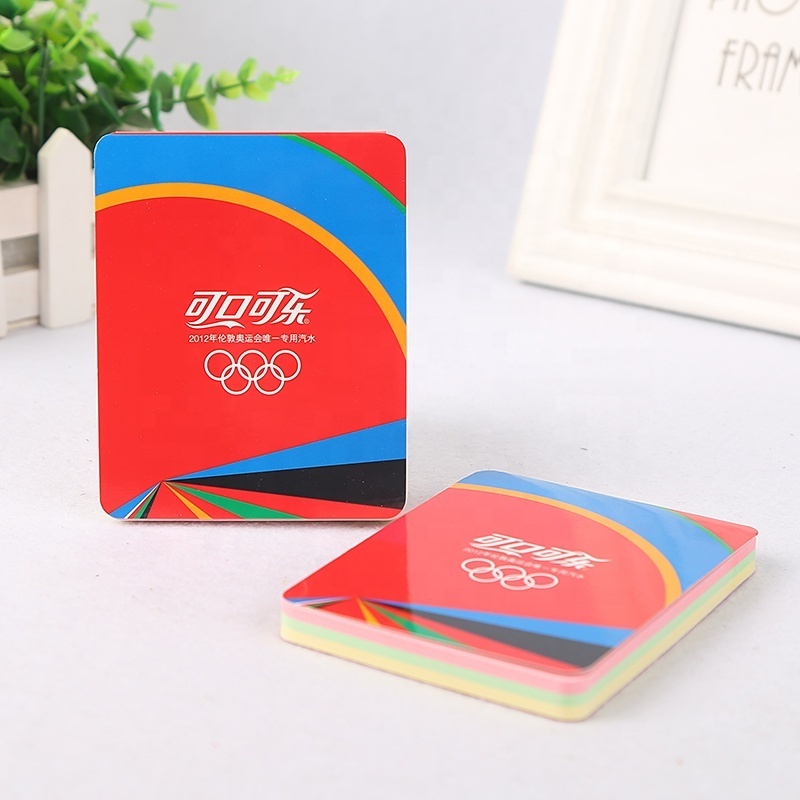 Promotional  sticky notes/ hard cover sticky notepad /pocket memo pad