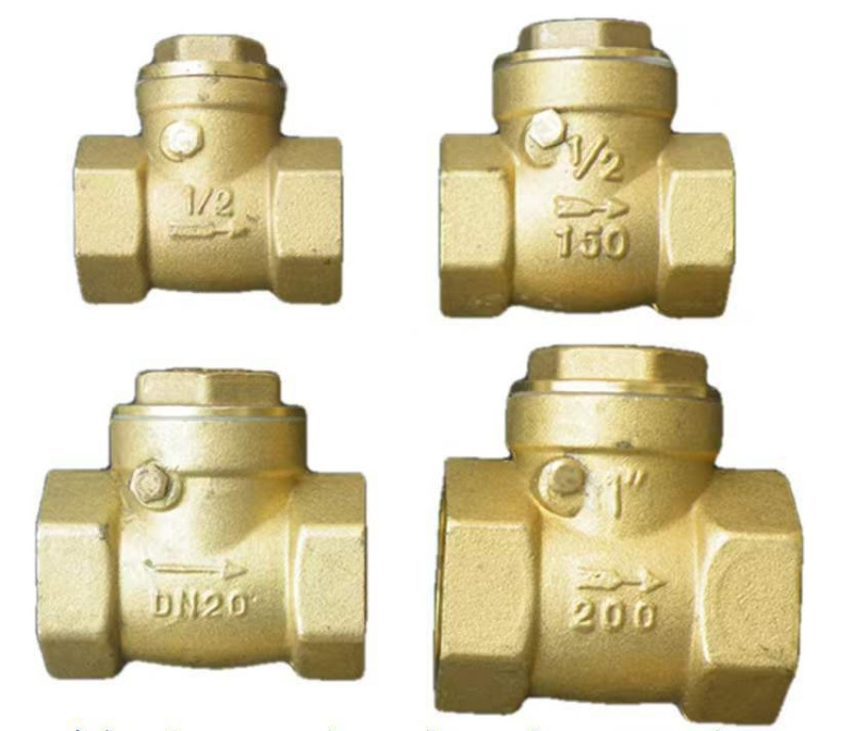 DN15-100 Non Return One way Swing Brass Check Valve for Water