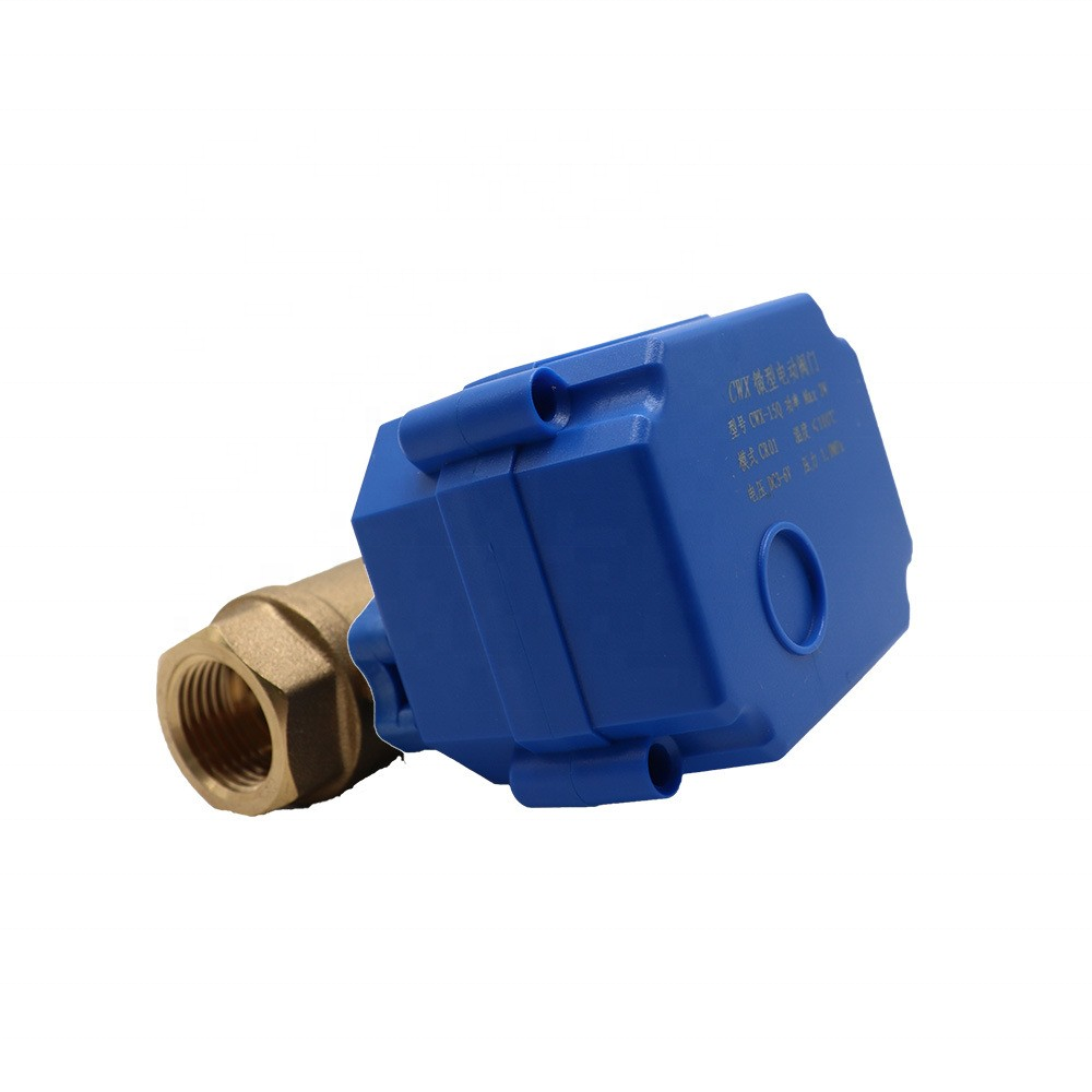 Micro electric valve Ball valve Brass two way drainage valve