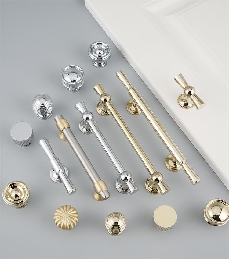 New Nordic ball round furniture cabinet Brass Gold Handles Drawer Pulls Wholesale Kitchen Hardware Knobs & handles